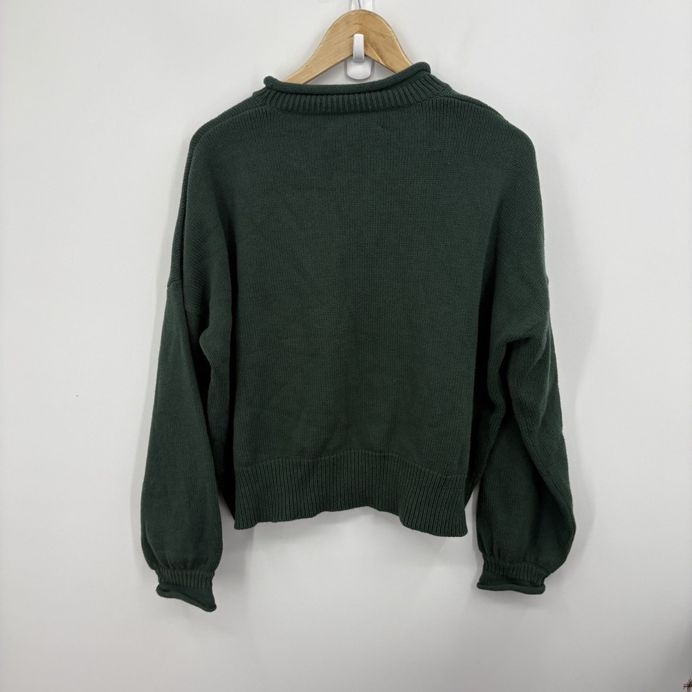 The Great Sweater 1 Small Bear Roll Neck Preppy Academia Old Money Ivy Retro - Picture 8 of 8